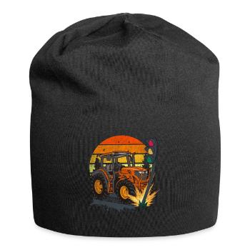 Die Ampel muss weg! Traktor rammt Ampel - Jersey-Beanie - Schwarz - Vorne