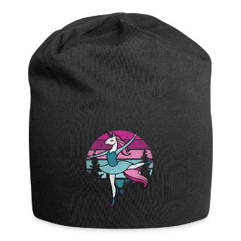 Prima Ballerina Einhorn Reiten I Ballett Fun I Tän - Jersey-Beanie - Schwarz - Vorne