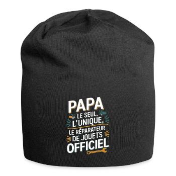Daddy the Only, the Unique, the Toy Repairman - Jersey Beanie - black - Front