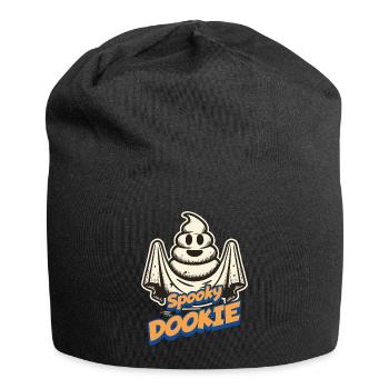 Funny poop pile ghost humorous poop - Jersey Beanie - black - Front
