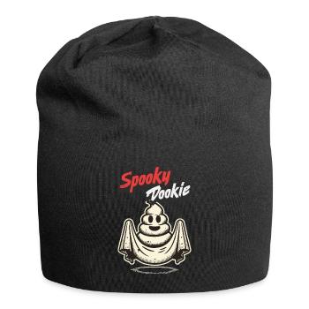 Drôle tas de caca fantôme effrayant dookie - Bonnet en jersey - noir - Devant