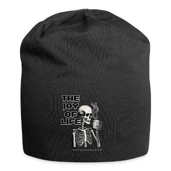 Coffee The Joy Of Life Funny Coffee Lover - Jersey Beanie - black - Front