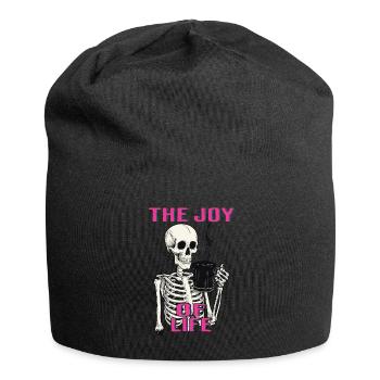 Coffee The Joy Of Life Funny Coffee Lover - Jersey Beanie - black - Front