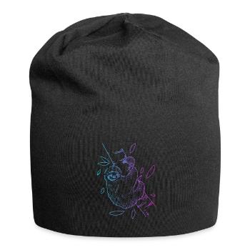 Brown-Throated Pilosa Folivora Lover Sloth - Jersey Beanie - black - Front