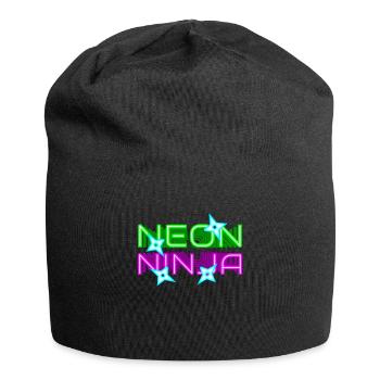 Neon Ninja Festival EDM Music Rave - Jersey Beanie - black - Front