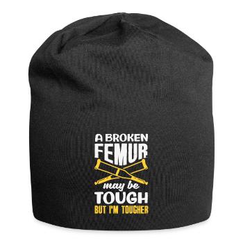 Wiederaufbau Des Beins Wiederherstellung - Jersey-Beanie - Schwarz - Vorne