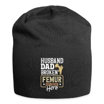 Wiederaufbau Des Beins Wiederherstellung - Jersey-Beanie - Schwarz - Vorne