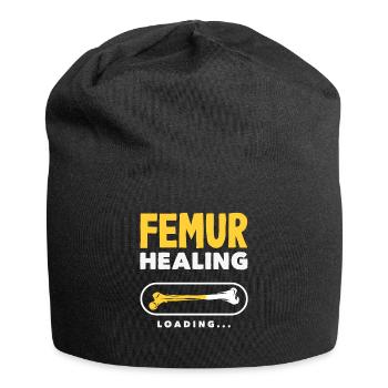 Wiederaufbau Des Beins Wiederherstellung - Jersey-Beanie - Schwarz - Vorne