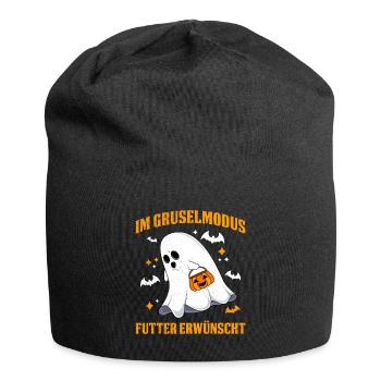 Halloween IN SCARY MODE FOOD DESIRED - Jersey Beanie - black - Front