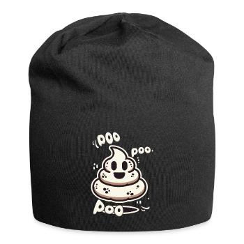 Drôle de caca tas fantôme caca au lieu de boo - Bonnet en jersey - noir - Devant