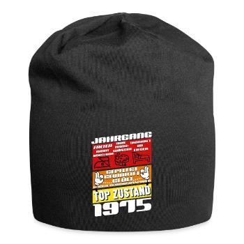 50 Years Old Vintage 1975 Birthday - Jersey Beanie - black - Front