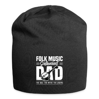 Folk Music Enthusiast Dad The Idol The Musician - Jersey Beanie - black - Front