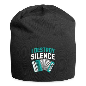 Akkordeon - Jersey-Beanie - Schwarz - Vorne