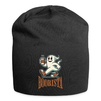 Funny Coffee Saying Spooky Ghosts - Jersey Beanie - black - Front