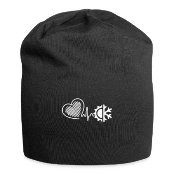 HVAC technician HVAC technician Heartbeat - Jersey Beanie - black - Front