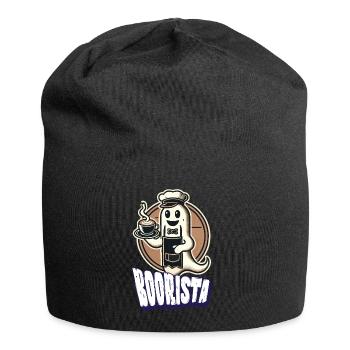 Lustiger Kaffee Spruch Boorista Halloween Geist - Jersey-Beanie - Schwarz - Vorne