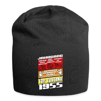 70 Year Old Vintage 1955 Birthday - Jersey Beanie - black - Front