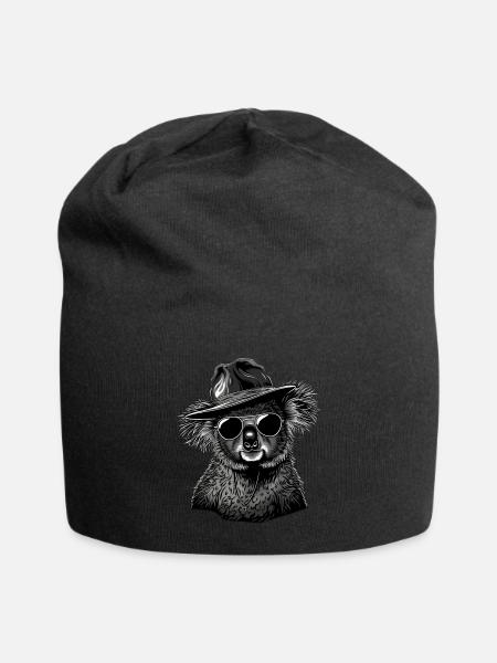 Koala - Jersey-Beanie - Schwarz