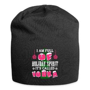 Christmas Holiday Spirit It's Called Vodka - Jersey Beanie - black - Front