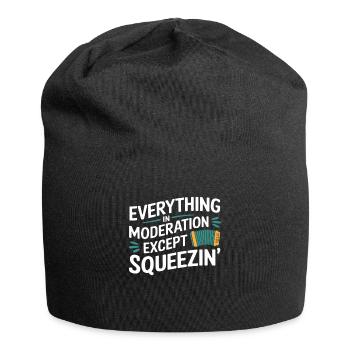 Akkordeon - Jersey-Beanie - Schwarz - Vorne