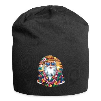 Weihnachtsmann Santa Claus Christmas Weihnachten - Jersey Beanie - black - Front
