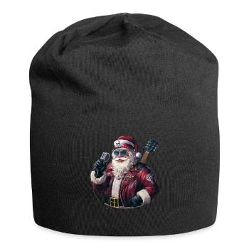 Weihnachtsmann Santa Claus Christmas Weihnachten - Jersey Beanie - black - Front