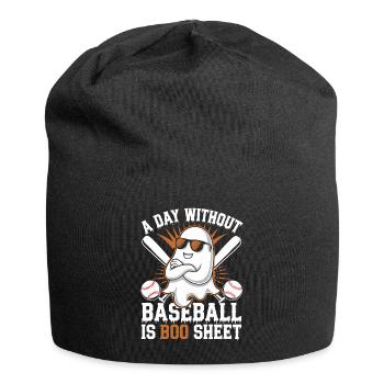 A Day Without Baseball Is Boo Sheet Ghost - Jersey-Beanie - Schwarz - Vorne
