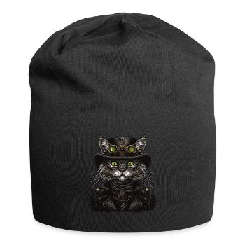 Steam Punk Art Funky Steampunk - Jersey-Beanie - Schwarz - Vorne