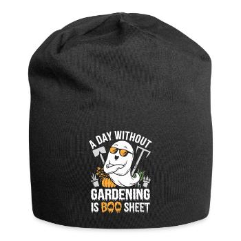 A Day Without Gardening Is Boo Sheet Ghost - Jersey-Beanie - Schwarz - Vorne
