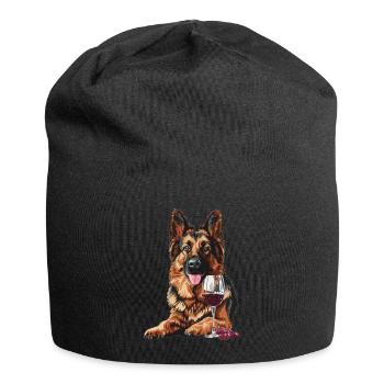 Berger allemand - Bonnet en jersey - noir - Devant