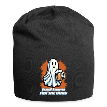 Funny Halloween Alcohol Lover Ghost Party - Jersey Beanie - black - Front