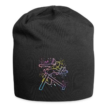 Hurdle Run Obstacle Course Kids Hurdle Run - Jersey Beanie - black - Front
