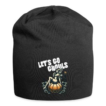 Let's Go Ghouls Funny Halloween Girl - Jersey Beanie - black - Front