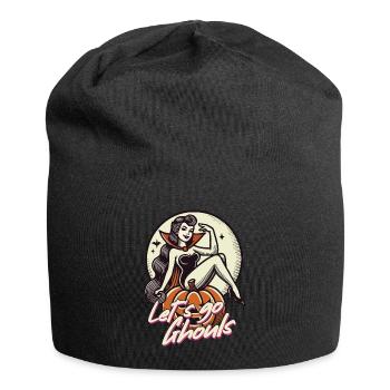 Let's Go Ghouls Funny Halloween Girl - Jersey Beanie - black - Front