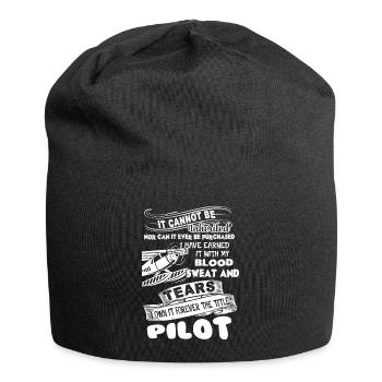 Pilot Forever The Title Pilot - Jersey Beanie - black - Front