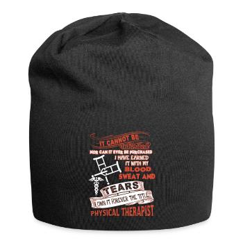 Forever Title Physical Therapist - Jersey Beanie - black - Front