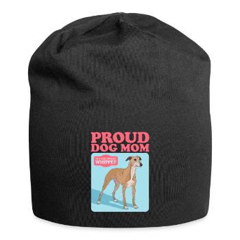 Whippet Mom Petit lévrier anglais Cadeau - Bonnet en jersey - noir - Devant