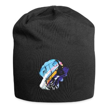 Poussez le style au niveau supérieur avec notre Cool Dog - Bonnet en jersey - noir - Devant