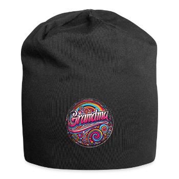 Celebrate the Heart and Warmth of the Grandma Family - Jersey Beanie - black - Front