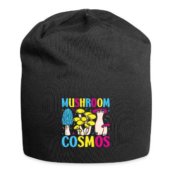 Mushroom Foraging Hunter Mushroom Cosmos - Jersey-Beanie - Schwarz - Vorne