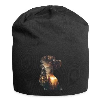 Bulldogge - Jersey-Beanie - Schwarz - Vorne