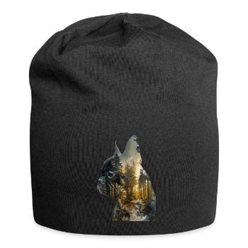 Bouledogue français - Bonnet en jersey - noir - Devant