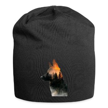 Berger allemand - Bonnet en jersey - noir - Devant