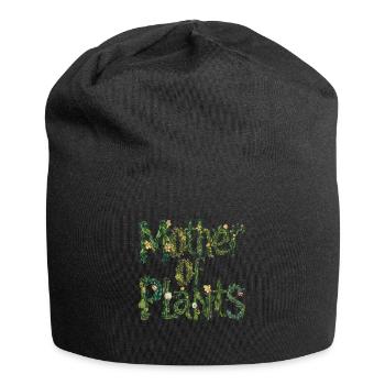 Mutter der Pflanzen Naturliebhaber - Jersey-Beanie - Schwarz - Vorne