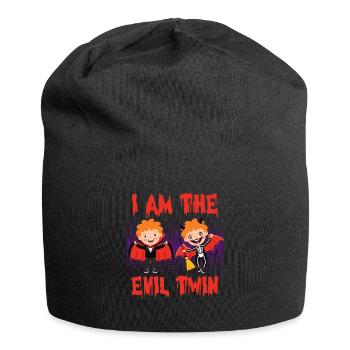 Halloween Kostüm I'M THE EVIL TWIN Lustiges - Jersey-Beanie - Schwarz - Vorne