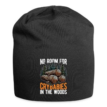 Logging No Room For Crybabies In The Arborist - Jersey Beanie - black - Front