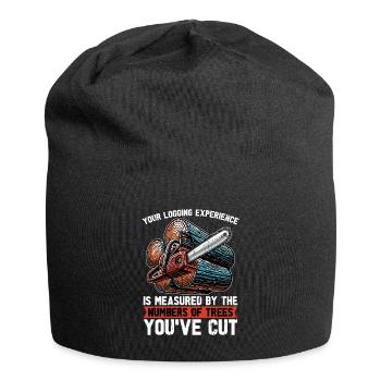 Votre expérience de l’exploitation forestière est Bûcheron - Bonnet en jersey - noir - Devant