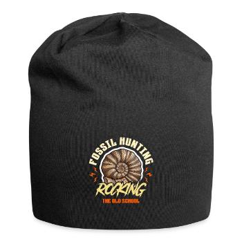 Fossil Hunting Rocking Paleontology Fossil Hunter - Jersey-Beanie - Schwarz - Vorne