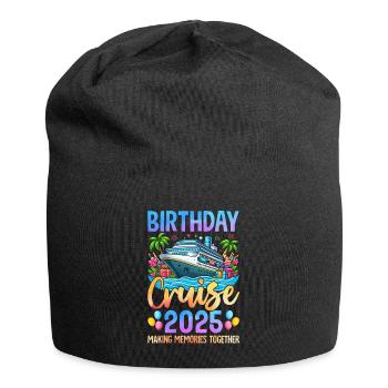 Birthday Cruise 2025 Making Memories Together - Jersey-Beanie - Schwarz - Vorne