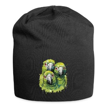 Perruche perruche - Bonnet en jersey - noir - Devant